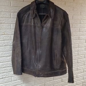 Filson Dark Brown Leather Jacket